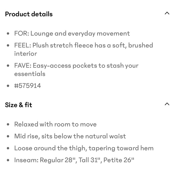 Athleta Forever Fleece Mid Rise Jogger - Picture 9 of 9